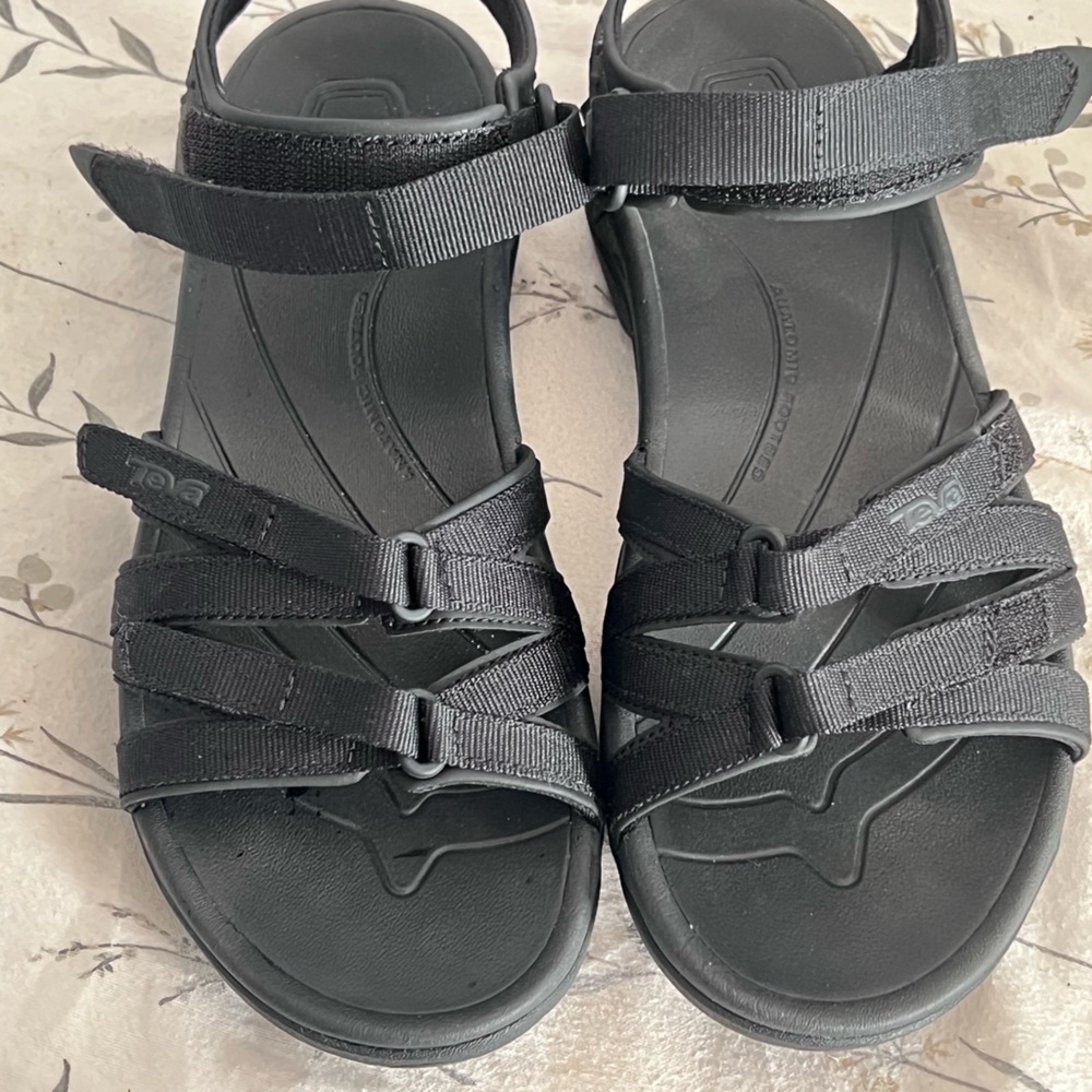 Teva Women's Black Adjustable Sandals - Picture 2 of 7